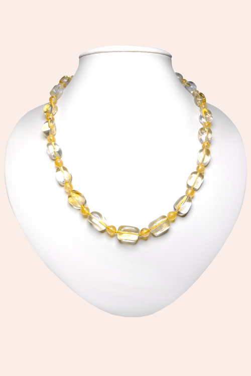 Бусы из цитрина (н-1036)