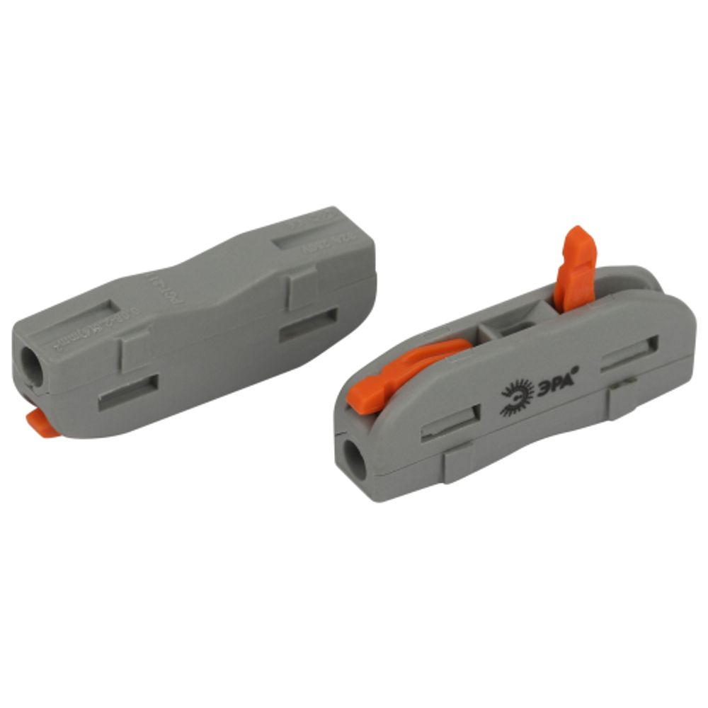 Клемма ЭРА NO-225-448 проходная 222-2411 с рычагами 1 полюс 0.08-2.5/4 мм2 (упаковка 3 шт.) | Клеммы