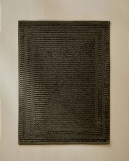 Zara Home - Нескользящий коврик для ванной из хлопка, зеленый, 50x70 см