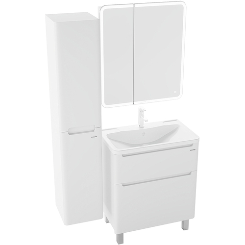 Зеркальный шкаф Grossman Адель 70 207004 с подсветкой Белый