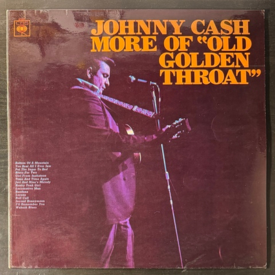 Johnny Cash ‎– More Of "Old Golden Throat" (Англия 1969г.)