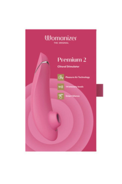 Womanizer Premium 2 - Бесконтактный клиторальный стимулятор, розовый