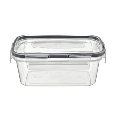 Контейнер для продуктов герметичный прямоугольный 0,75л с защелками (бесцветный)