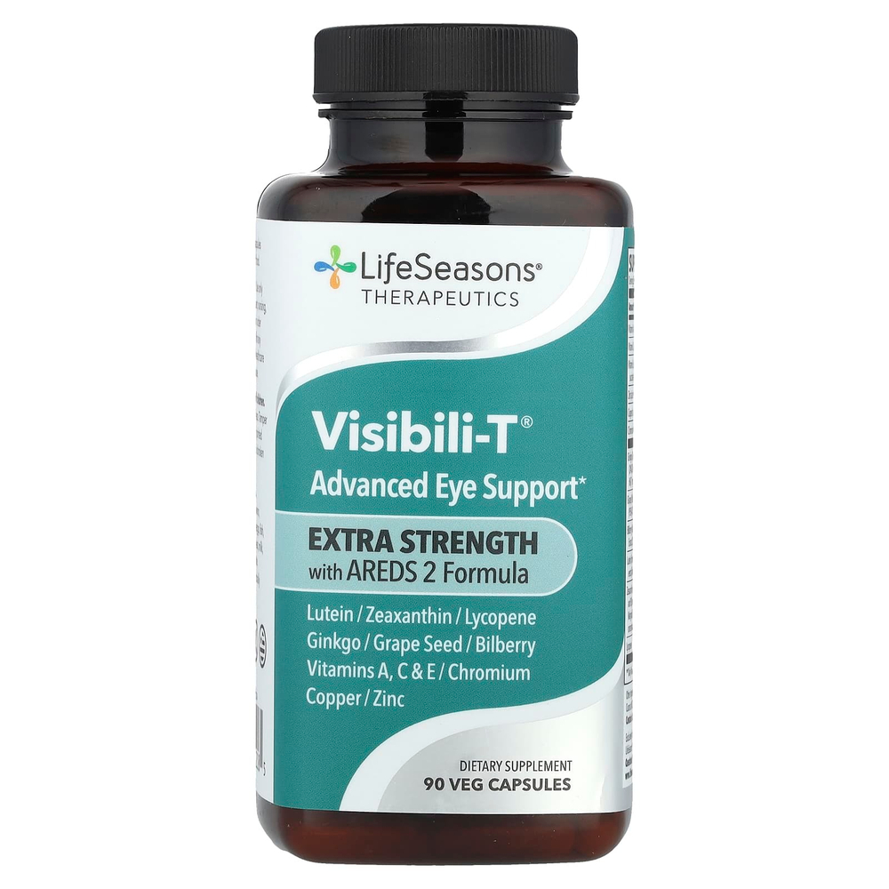 LifeSeasons, Therapeutics, Visibili-T® с формулой AREDS 2, 90 растительных капсул