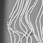 Шпинель синтетическая "Белый агат", 2,1мм, шар, микроогранка