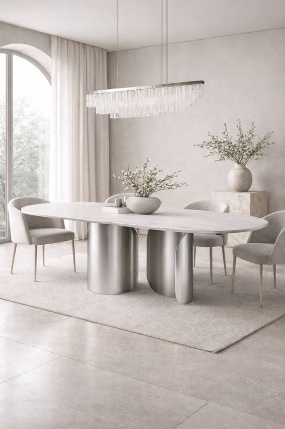 Обеденный стол Ellissi Silver