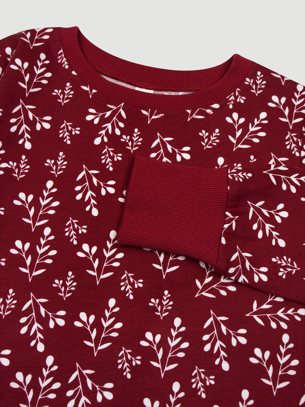 Пижама Mjölk Снежные веточки, на манжетах