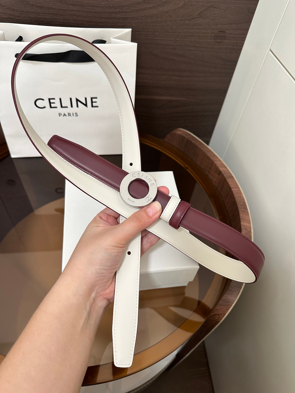 TAURILLON Кожаный двусторонний ремень с логотипом