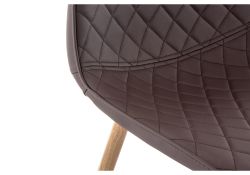 Стул на металлокаркасе Capri коричневый