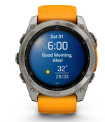 Умные часы Garmin Fenix 8 51мм AMOLED Sapphire Orange Band