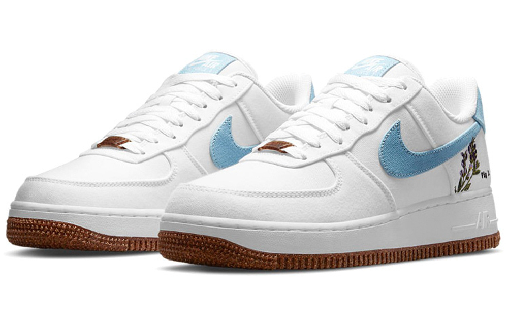 Nike Air Force 1 Low'07 SE "Indigo" non-slip wear-resistant low-top sneakers women's white and blue