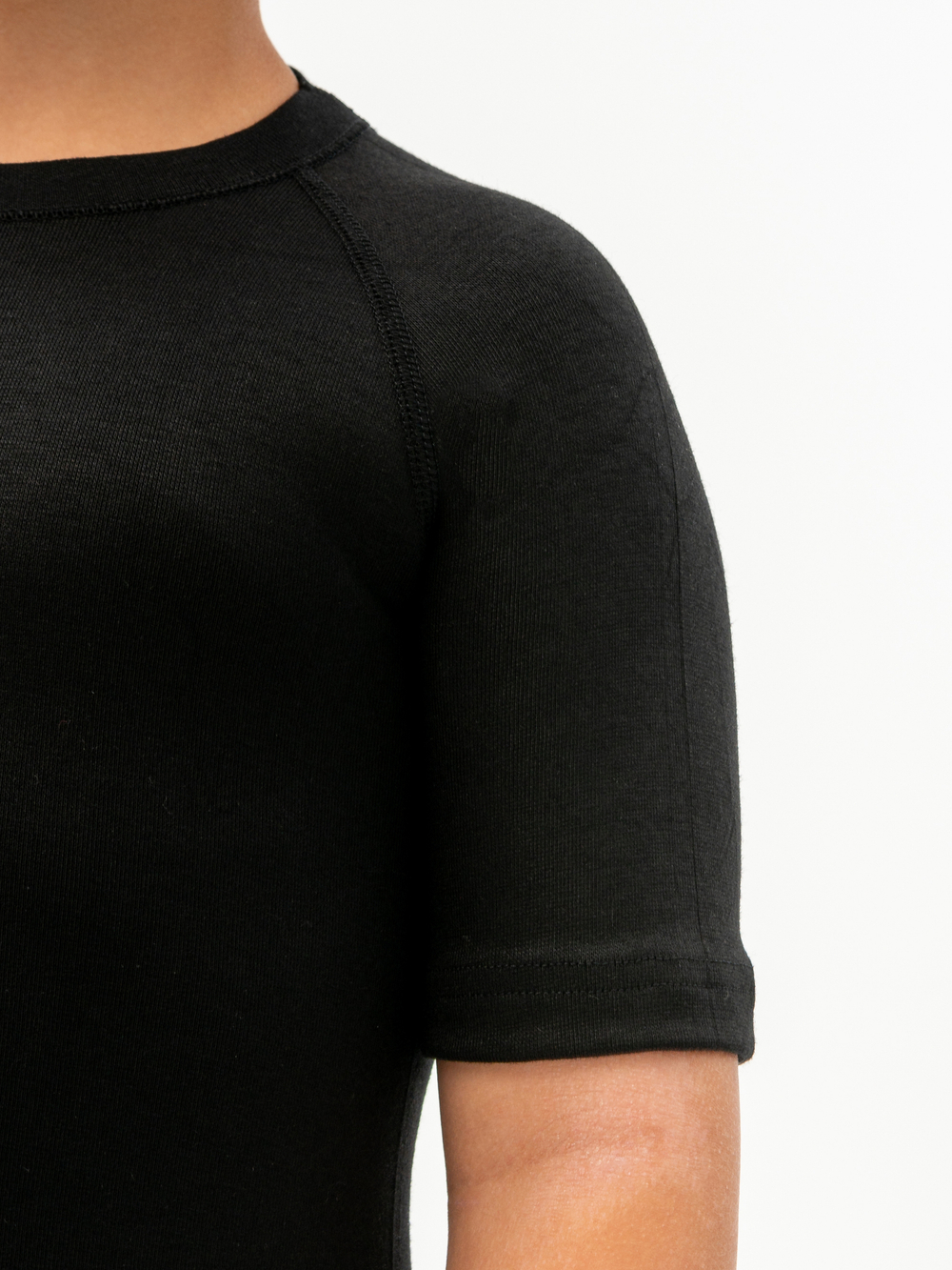 Футболка детская термо унисекс черный