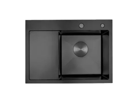 Мойка AVIVA 65*48, Нано-Черный (арт. NB6548R), правая