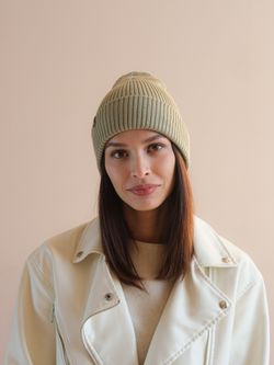 Шапка вязаная весенняя/осенняя МУЛА (Хакки)