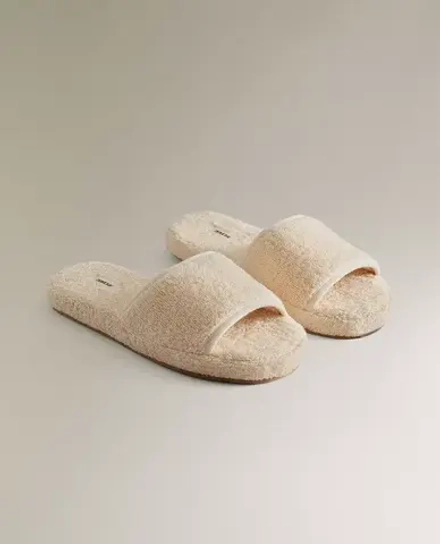 ZARA HOME ДОМАШНИЕ ТАПОЧКИ, БЕЖЕВЫЙ
