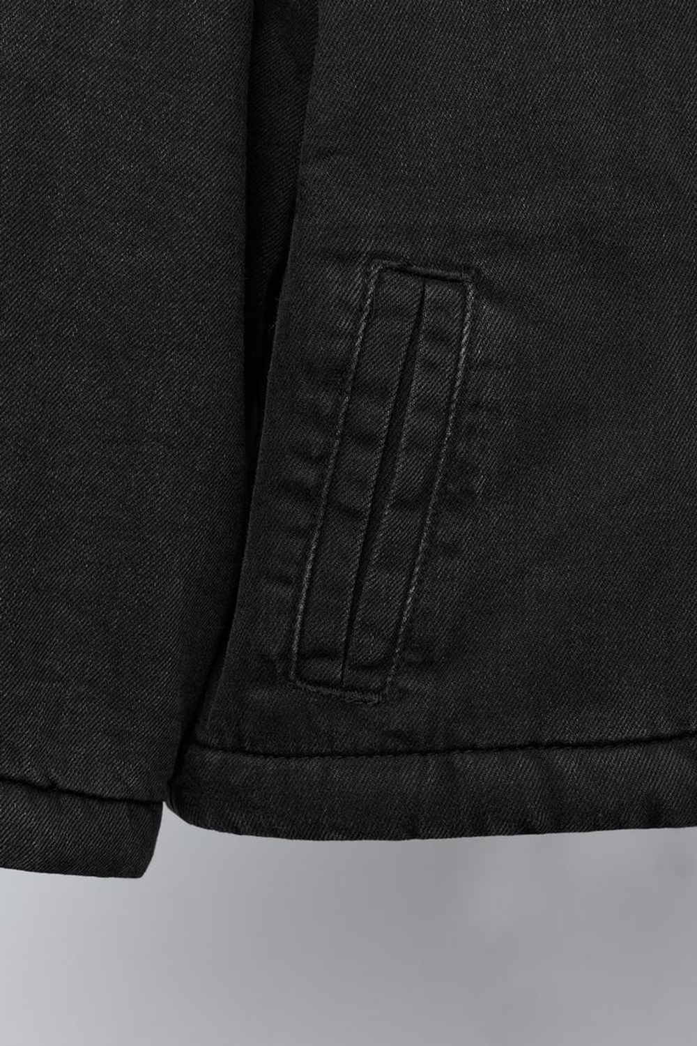 ZARA УТЕПЛЕННАЯ ДЖИНСОВАЯ КУРТКА MICKEY MOUSE © DISNEY, ЧЕРНЫЙ