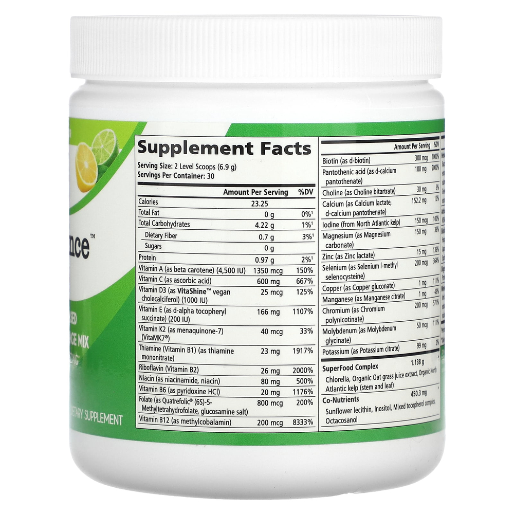 Pure Essence, Порошок LifeEssence, со вкусом лимона и лайма, 207 г