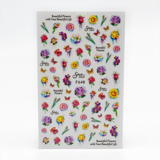 Наклейки для ногтей №F648