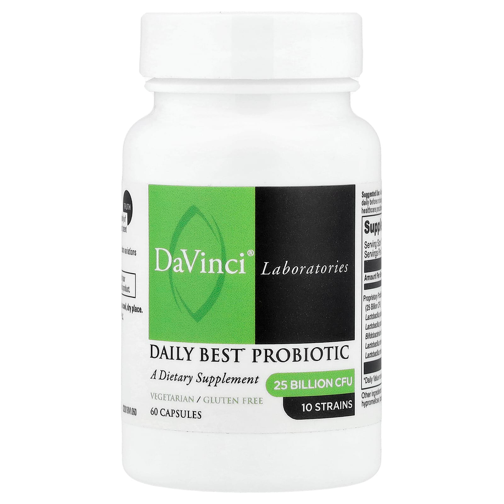 DaVinci Laboratories, Daily Best Probiotic, 25 млрд КОЕ, 60 капсул