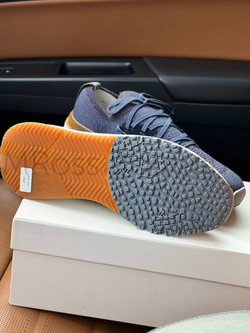 Мужские кроссовки Brunello Cucinelli синего цвета