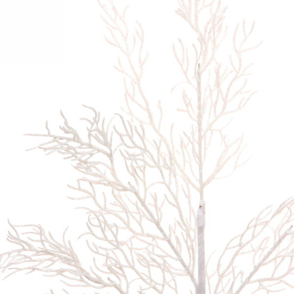 Ветка хвойная «Хрусталик» 75 см, Белый