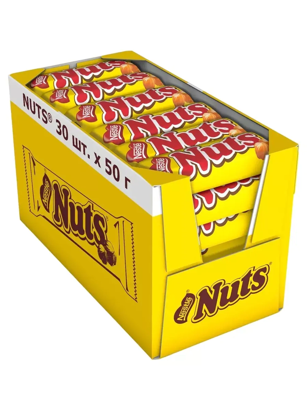 Шоколадные батончики Натс 50 г * 30 шт