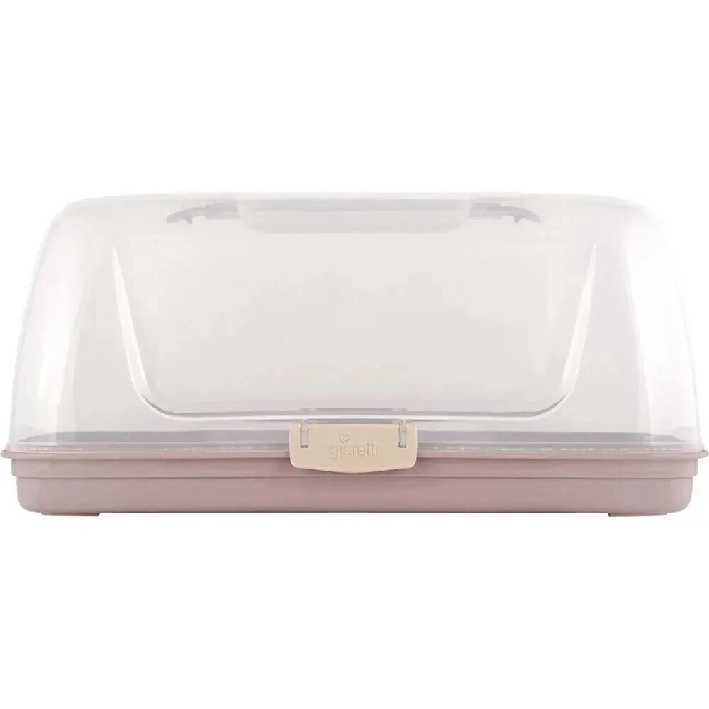 Хлебница Sugar&Spice Barberry с защелками и ручкой 35x20x16см латте