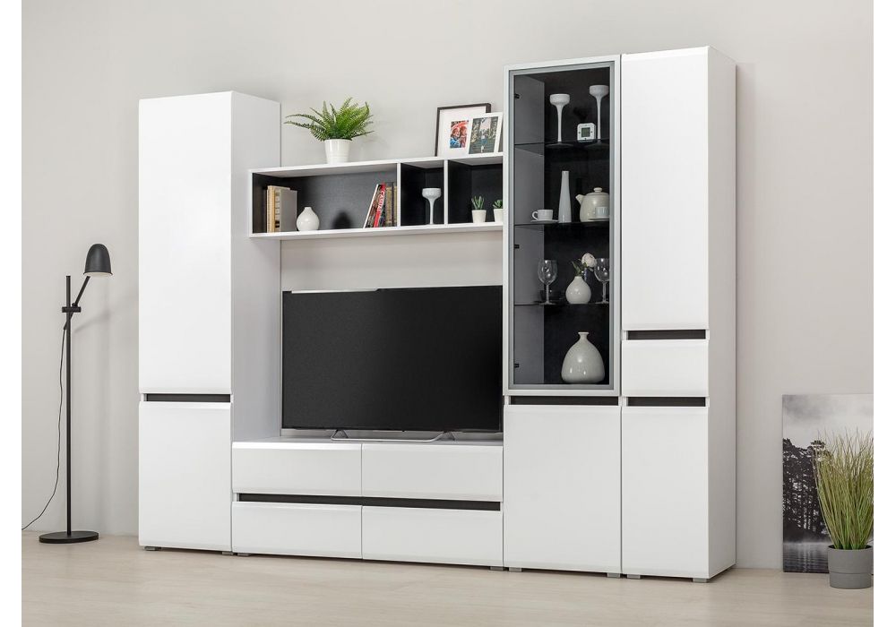 Полка Сейдиль белый премиум / черный