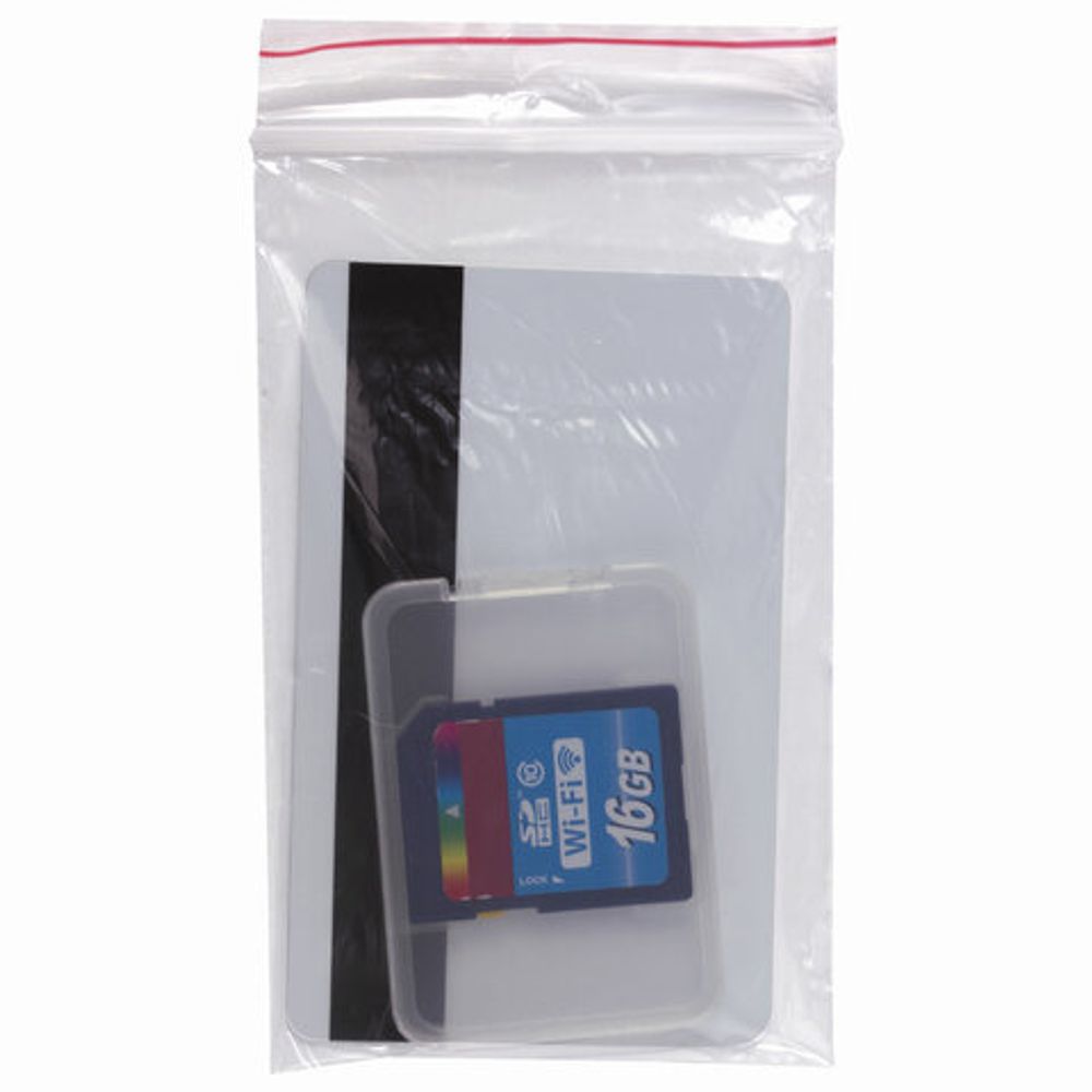 Пакеты с замком (гриппер), комплект 100 шт., 70х100 мм, ПВД, толщина 35 микрон, BRAUBERG, 606208