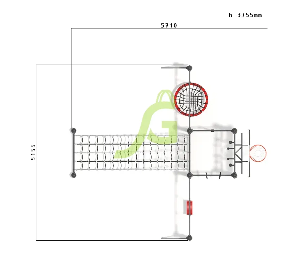 Спортивная площадка Воркаут IgraGrad 42Vsd