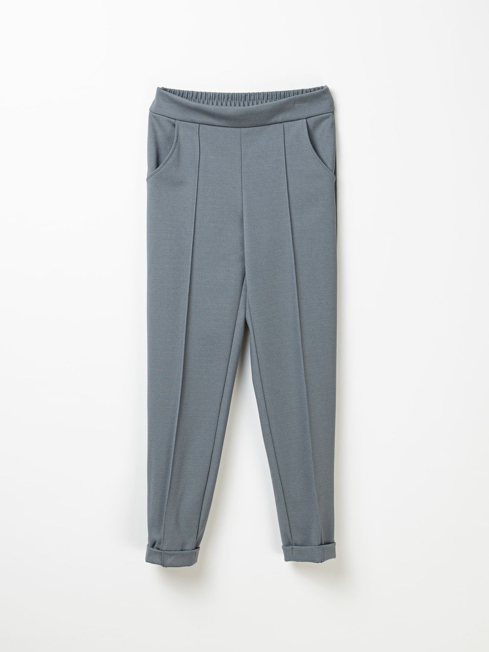 Брюки зауженные "Серые" для девочки 7+