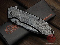 Cкладной нож VN P563 c клинком из стали 420, рукоять Stainless Steel