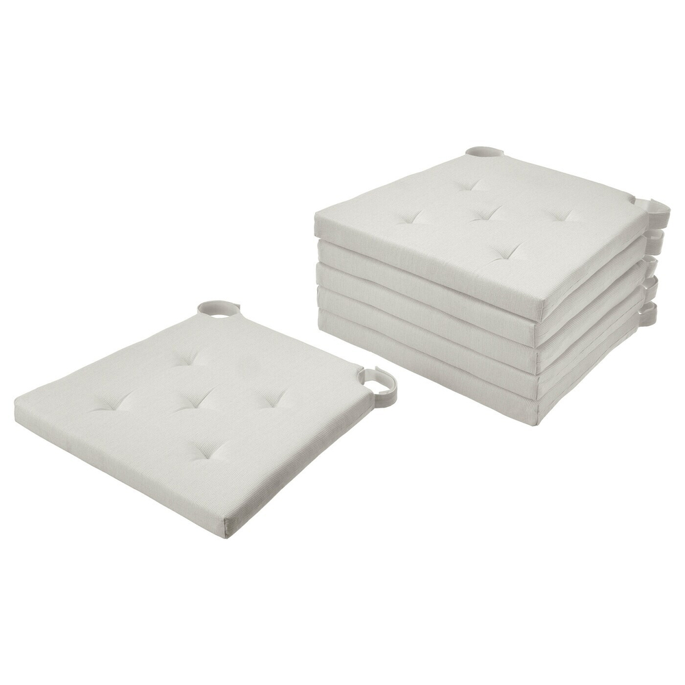 IKEA JUSTINA  (ИКЕА ЙУСТИНА)  -  Подушка для стула, натуральная, 42/35x40x4 см
