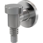 APS1 Сифон для стиральной машины наружный хромированный