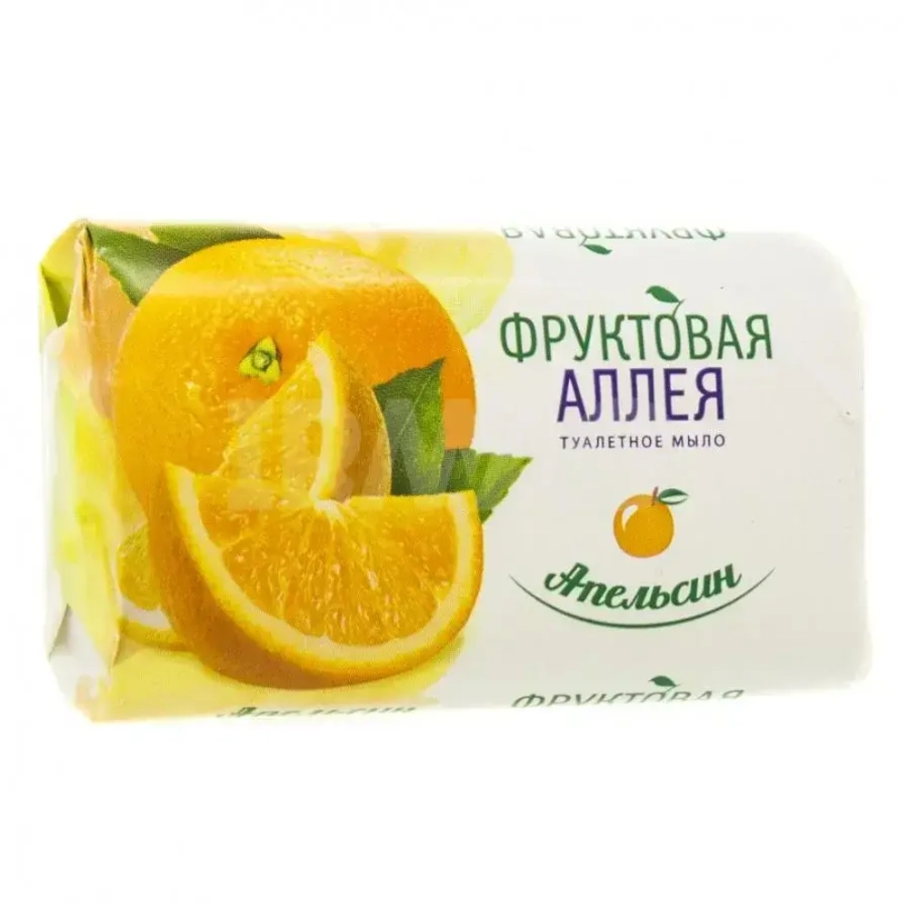 Мыло туалетное СОРТИ «Фруктовая аллея» апельсин 90 г.