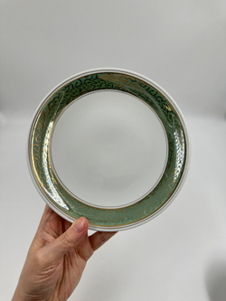 Чайное трио с зелёной каймой