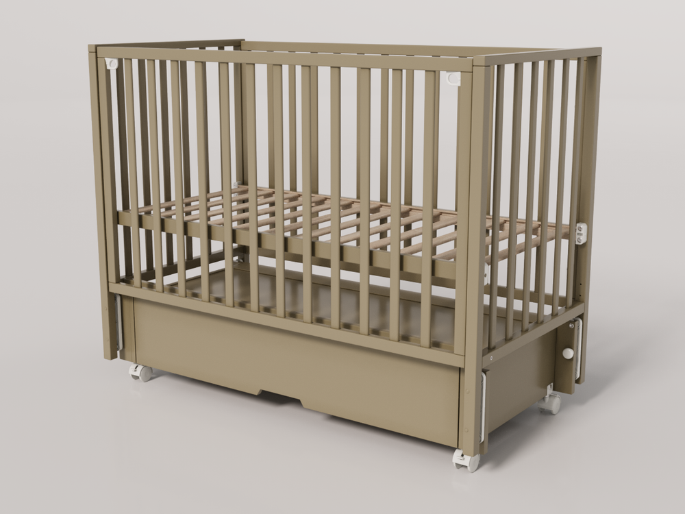 Кроватка с маятником и ящиком Hollie Incanto - МАТРАС В ПОДАРОК