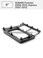 Переходная рамка 9" и комплект проводов для SUBARU Forester 2008-2012, Impreza 2007-2012
