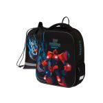 Ранец Berlingo Expert Mini Warrior Robot 36х27х14см, 2 отд., анатомическая спинка, с мешком д/обуви