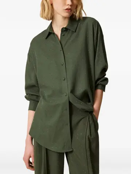 TWINSET Рубашка со стразами