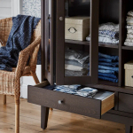 Шкаф - IDANÄS/IDANАS   IKEA/ ИДАНАС ИКЕА, 121x50x135 см, темно-коричневый
