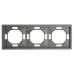 Рамка STEKKER, PFR00-5003-10 3-местная, серия Эмили, платиново-серый, soft touch 49964