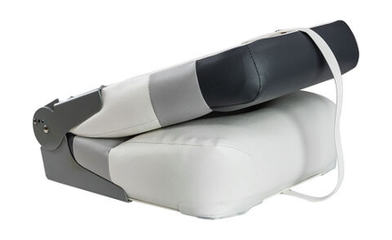 Кресло мягкое складное Premium, обивка винил, цвет белый/серый/угольный, Marine Rocket