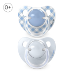 Набор анатомических пустышек Suavinex голубой, 0-6 мес, 2 шт