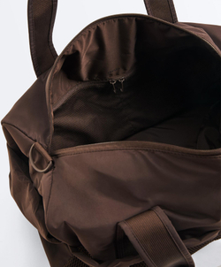 Oysho Техническая сумка с двумя отделениями, коричневый