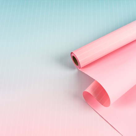 Пленка матовая 2 стороны "Gradient Flow" 58см*10м Розово-голубая/Розовая
