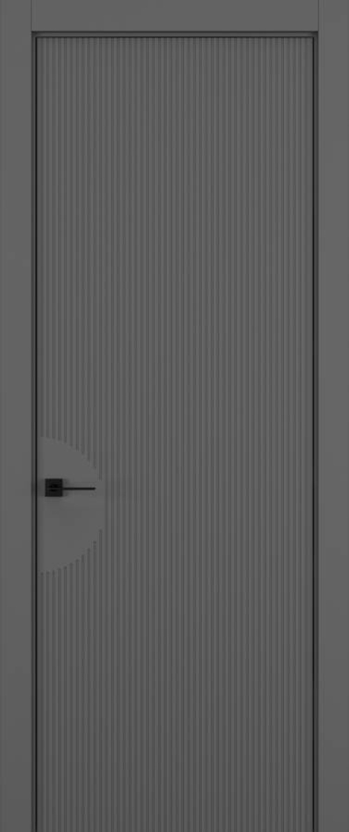 Дверь 6 VERTICAL Матовый Темно-серый