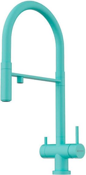 Смеситель Omoikiri Kanto-AZ латунь/Azur blue