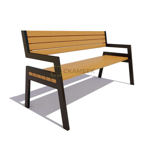 Скамейка уличная «Дубна» (2,0 м ангарская сосна)