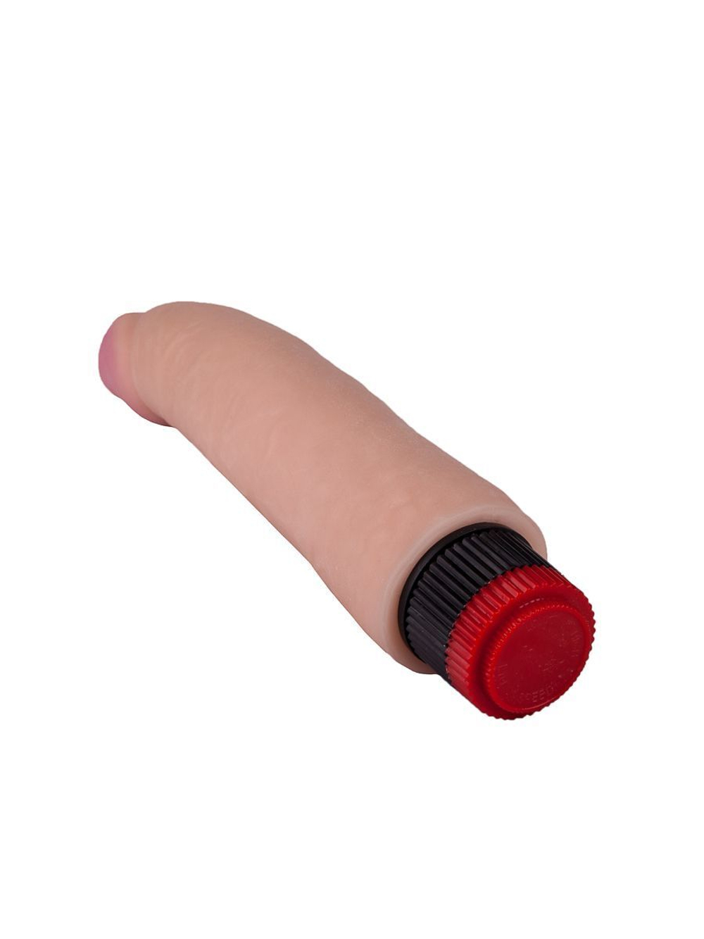 Реалистичный вибратор без мошонки с встроенным контроллером - 21,2 см. (Цвет: телесный)